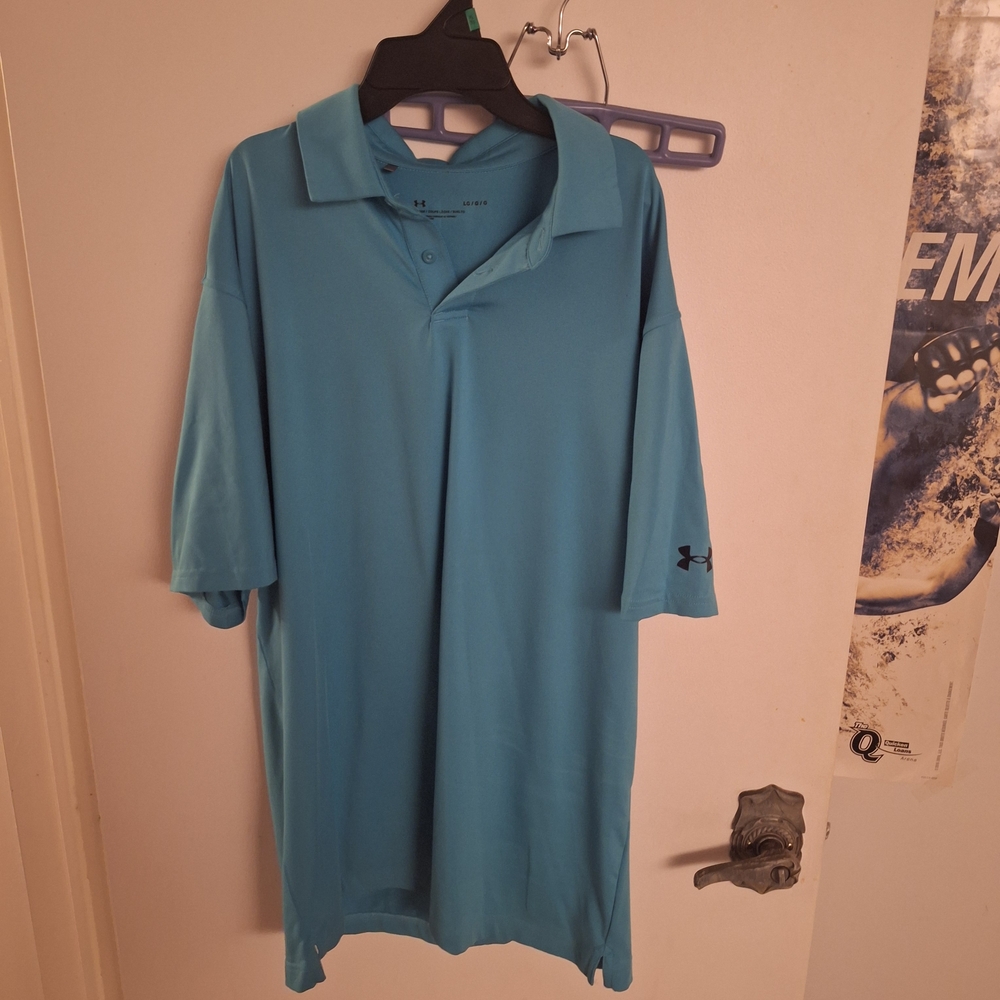 Under Armour Men's Aqua Golf Shirt